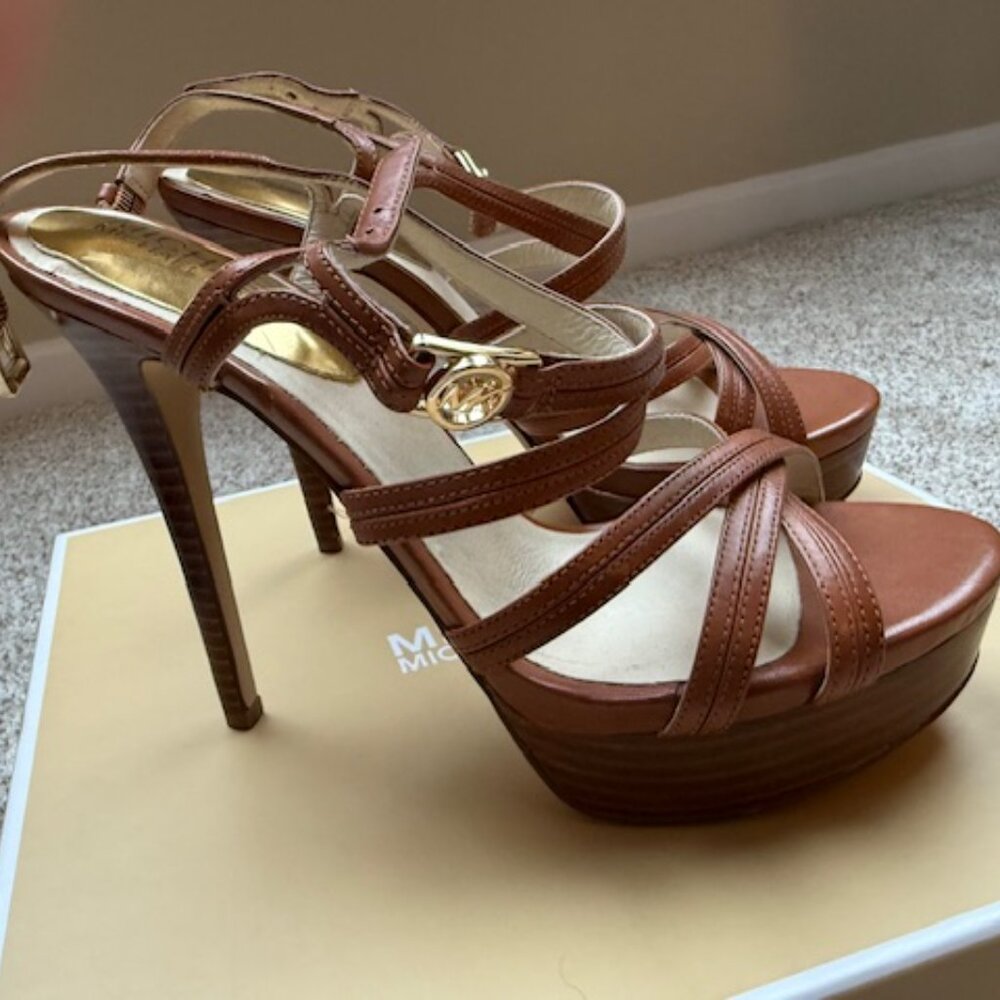MICHAEL Michael Kors Brown Strappy Heels